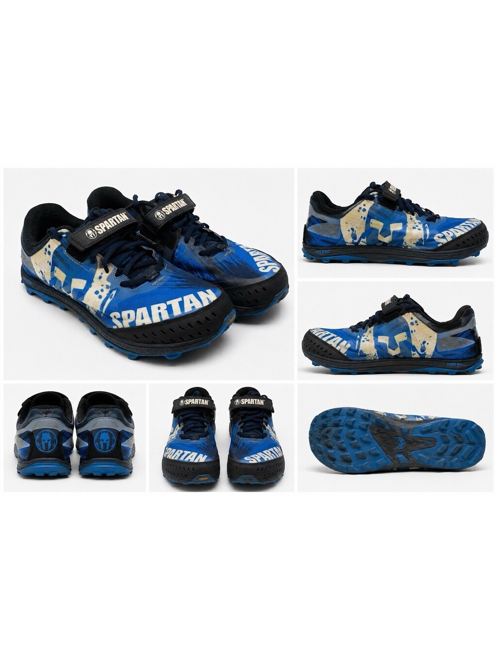 Men's Altra King Mountain MT 2.0 Blue Spartan Helmet Trail Running Shoes Size 13